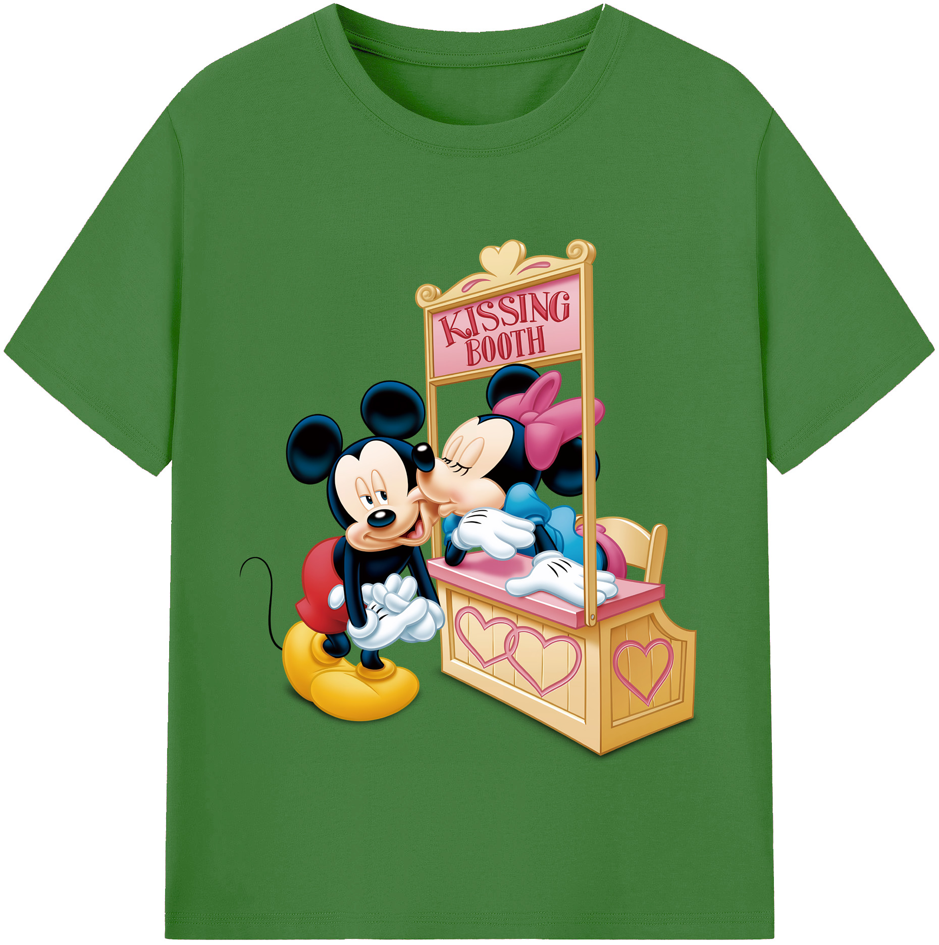 ミッキーマウス Mickey Mouse レディースカジュアルプリントTシャツ（綿100％）